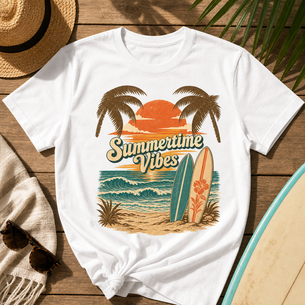 Vintage Surf Sunset Summertime Vibes