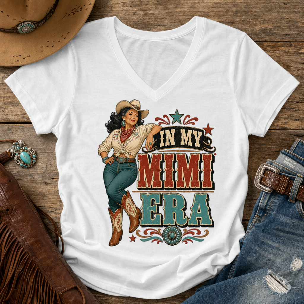 Western Vintage Pin-Up In My Mimi Era T-Shirt Artwork