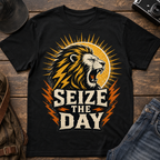Seize The Day Lion Strength T-Shirt Artwork